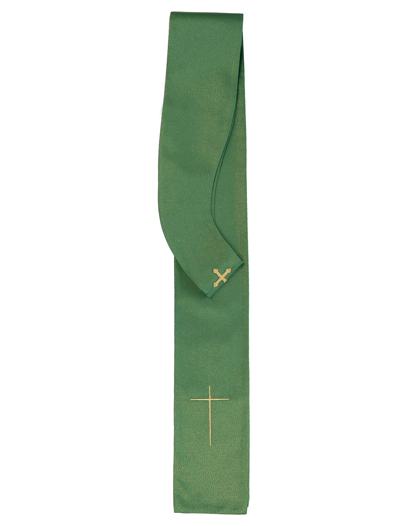 Ornat zielony na połyskującej tkaninie LE/7021