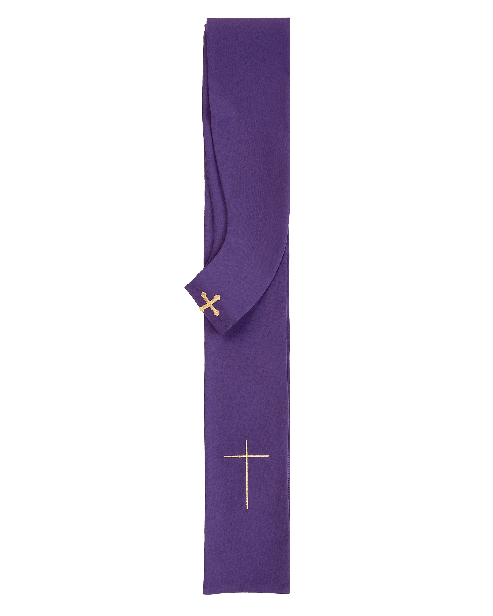 Ornat z haftowanymi Krzyżami HA7011 Fioletowy