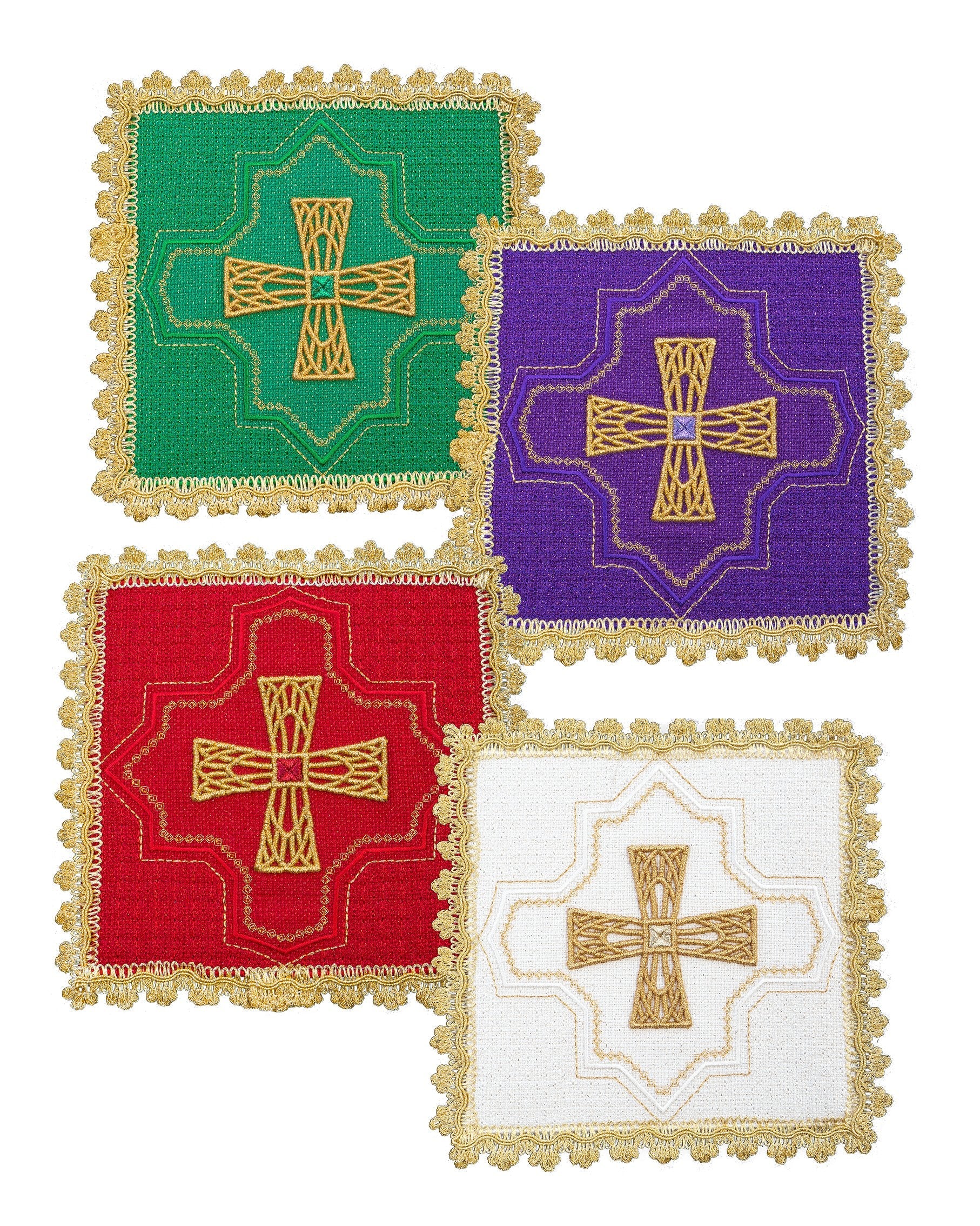 Zestaw palek w czterech kolorach liturgicznych